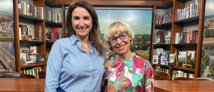 Orinta Žvirzdinė pokalbio metu Žinių radijo studijoje